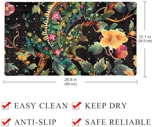 Non Slip Bathtub and Shower Mat 26.8x15.1 inch, Bath Mat - Image 4