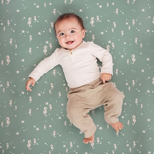 Sorrel + Fern Baby Crib Sheets Neutral, Fitted 2-Pack - Image 4