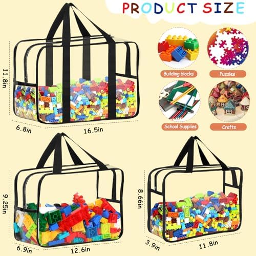 6Pcs Large, XXL Toy Storage Bags - Image 2