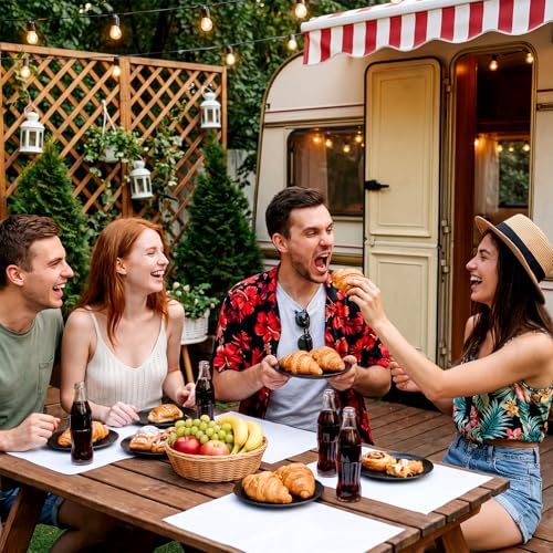 Fullhawl 60 Pcs White Paper Placemats, Disposable Table Mats - Image 4
