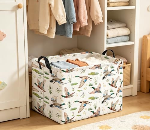 Rectangular Kids Basket Baby Girl Basket Fabric Storage Bin Organizer Box Room - Image 5