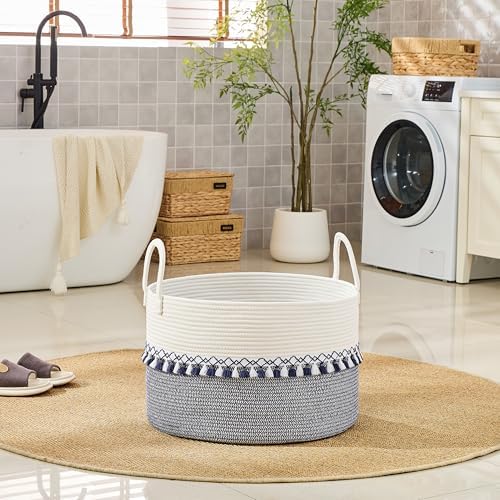 KAKAMAY Large Blanket Basket - Image 6