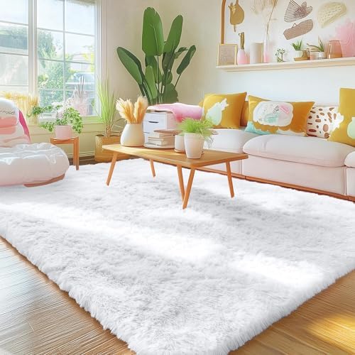 OLANLY 5x5 Area Rugs for Living Room Bedroom, Machine Washable Soft Fluffy - Image 7