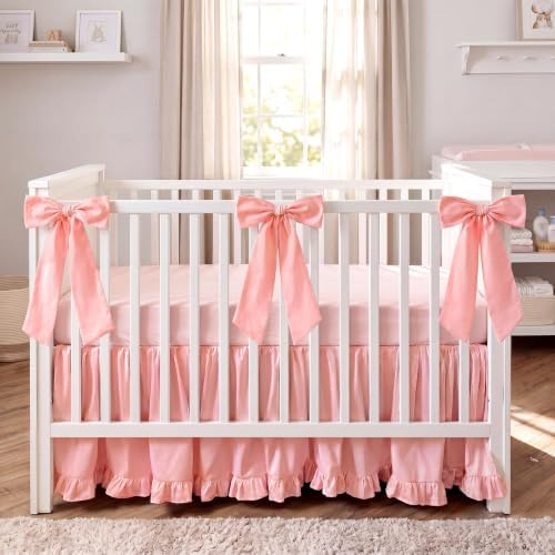 Smoothnovelty Pink Crib Bed Skirts - Image 5