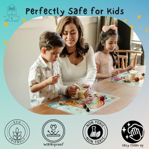 60 Kids Disposable Placemats for Baby | Noah’s Ark Disposable Placemats for - Image 4