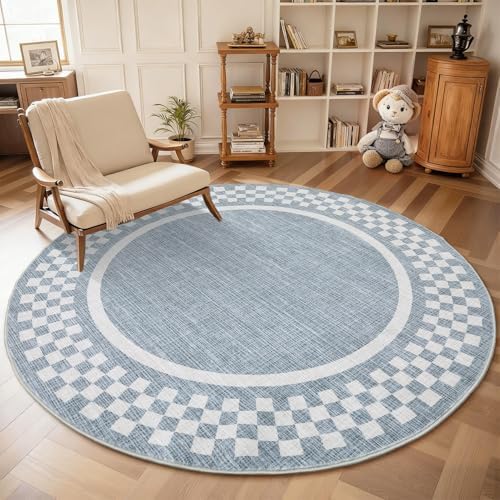 GarveeHome 4ft Washable Round Rug by GarveeHome