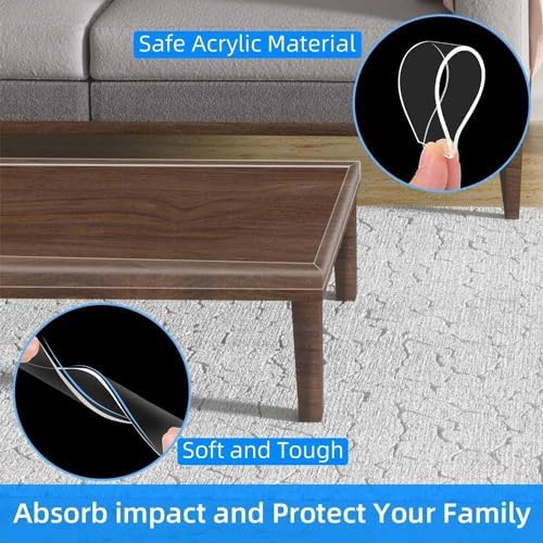 Clear Edge Protector Strip, 1 Pack x 1.57in x 6.56FT - Image 3