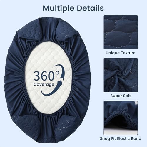 david's kids 2 Pack 38''x25'' Waterproof Mini Crib Mattress Protector, Fitted - Image 7