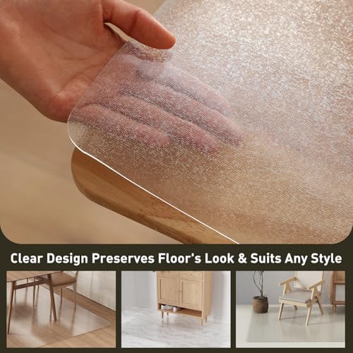 Clear Plastic Floor Mat for Under Dining Table - Image 5