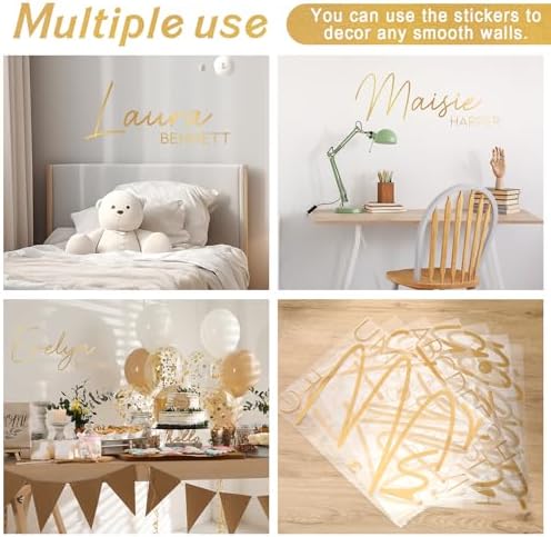 Boao Personalized Name Letter Wall Decal, Full Name, Extra Larger - Image 6