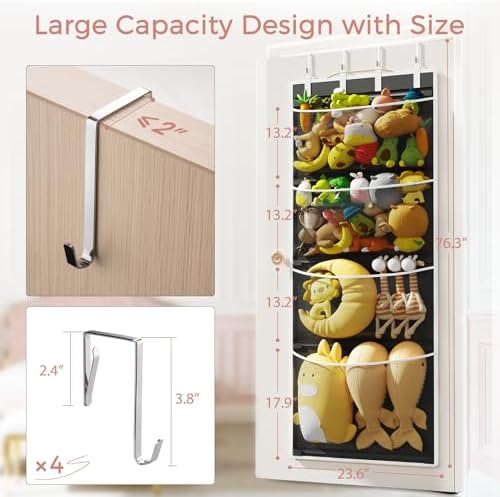 Criusia Over the Door Hanging Organizer, Extra-Large Door Storage Organizer - Image 3