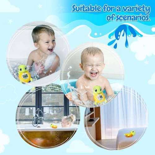 Backstroke Sea Turtle Baby Bath Thermometer, The Infant Baby Bath Floating Toy - Image 6