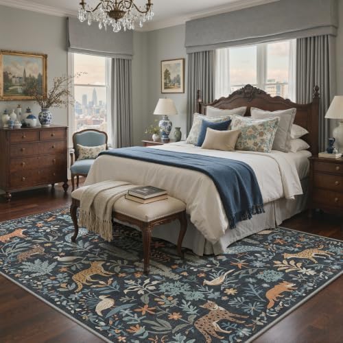 BESBLEE 6X9 Washable Area Rug for Living Room, Animal Non Slip - Image 2