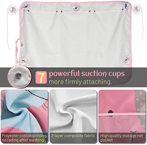 DIZA100 Car Sun Shade for Window Baby, 2 Pack Full Shade Window Shades - Image 5