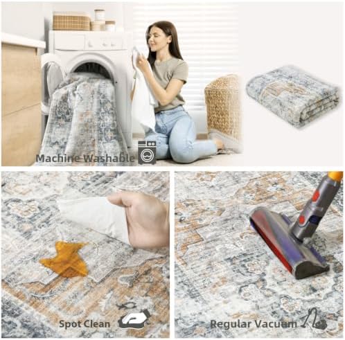 Washable Living Room Area Rug: 5x7 Rugs - Image 6