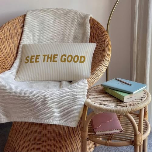 See The Good Inspirational 12x20 Pillow Cover - Image 4