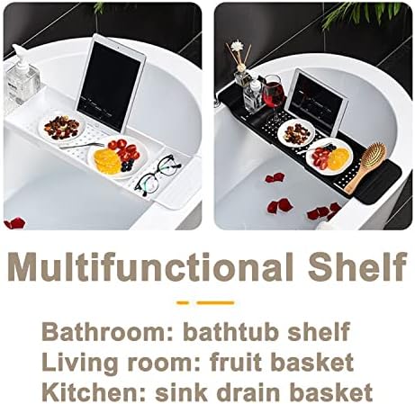 Expandable Drain Bath Shelf Caddy Tray - Image 2