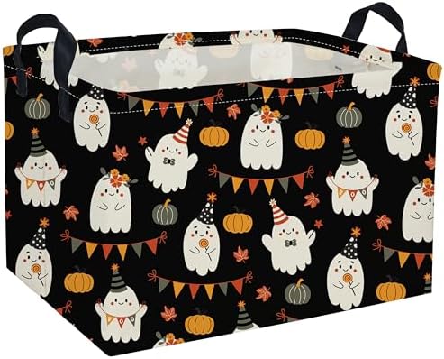 Rectangle Kids Baskets Halloween Basket Cute Storage Bin by DDBASKET