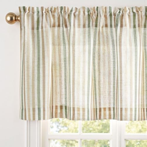jinchan Linen Boxter Stripe Valances by JINCHAN