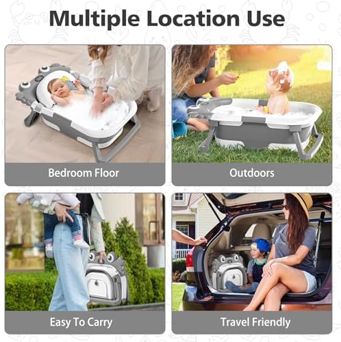 Collapsible Baby Bathtub for Newborns - Image 7