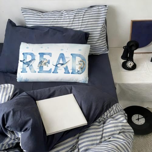 Ocean Classroom Decor 12x20 Read Pillow Cover - Image 2
