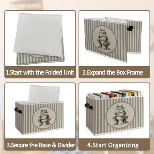 Funny Frog Bathroom Foldable Storage Bins Box - Image 5