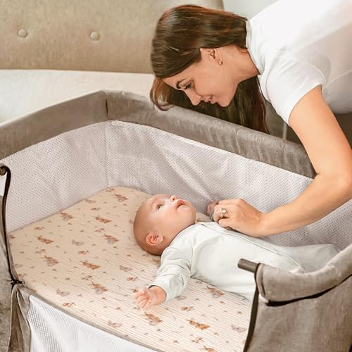 lulumoon Muslin Fitted Bassinet Sheet: Compatible - Image 3