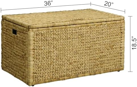 eHemco Water Hyacinth Blanket Storage Trunk - Image 5