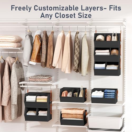 Hanging Closet Organizer Extra Large, Clothes Hanging Shelves - Image 3