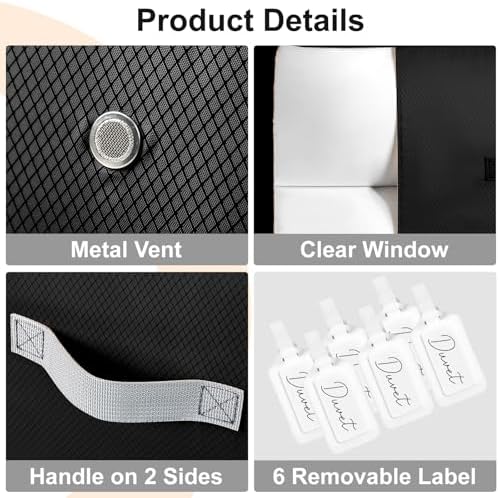 Comforter Storage Bag - 130L Large Capacity Blanket Storage Bags 3-Layer Ultra - Image 6