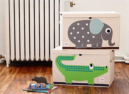 3 Sprouts Large Toy Chest, Lid and Handles, Collapsible Bin - Image 3