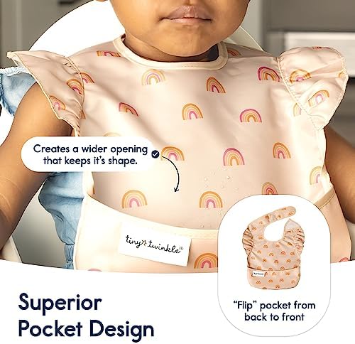 Tiny Twinkle Mess-Proof Baby Bibs - Image 5