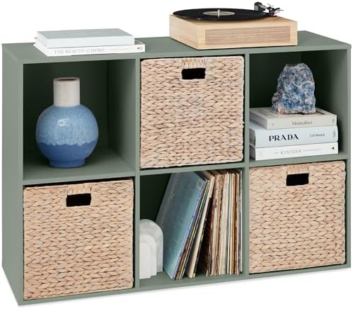 Best Choice Products Kids Bookcase 6-Cube Storage Organizer, 13.5in Shelf by Unknown