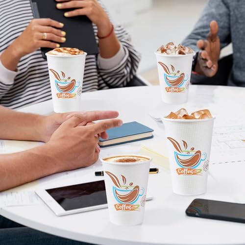 Lamosi 500 Pack 12 oz Coffee Cups, Disposable Paper Cups No Lids - Image 5