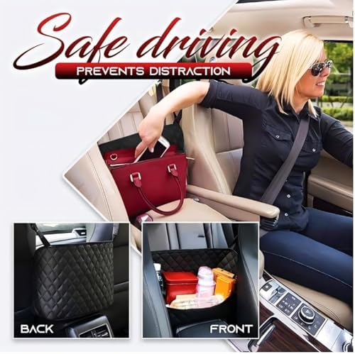 Car Net Pocket Handbag Holder，Purse Holder - Image 2