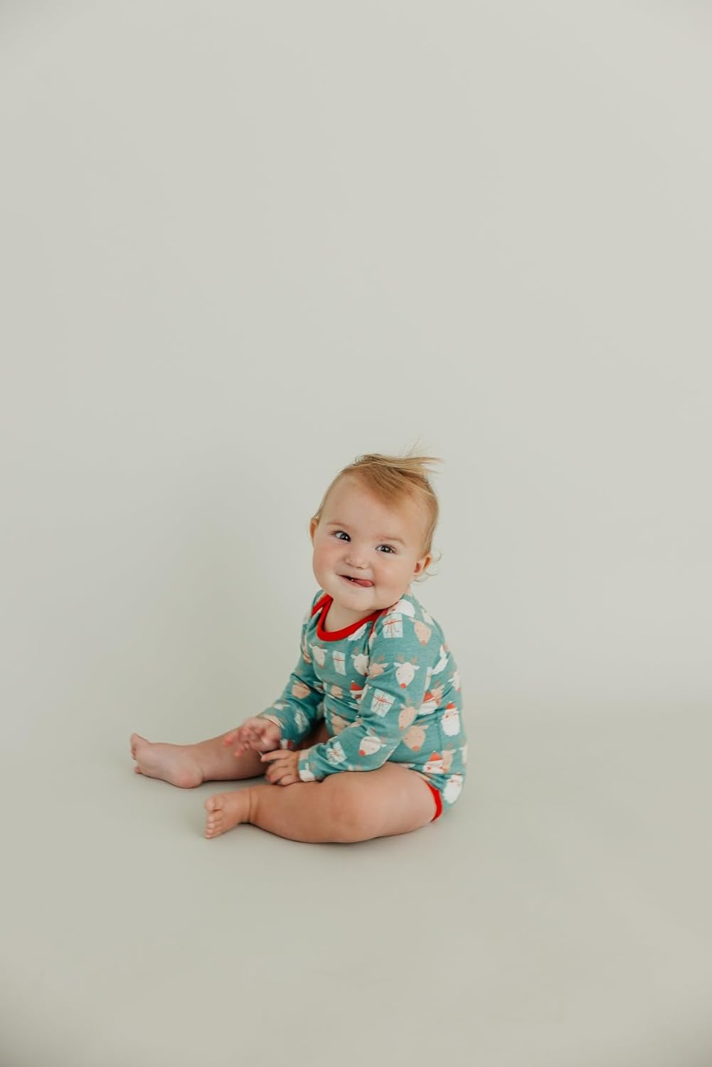 Copper Pearl Long Sleeve Bodysuit Baby: Ultra Soft Baby for Newborns, Boys, and Girls - Stylish, Comfortable, Overlap Shoulders, Premium Knit Fabric - 12-18 Months, Prancer