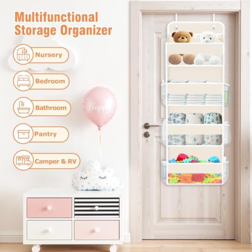 Over The Door Organizer Storage Large Capacity Hanging Bedroom Storage - Image 7