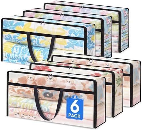 TasticTotes 6 Pack Clear Storage Bags by Unknown