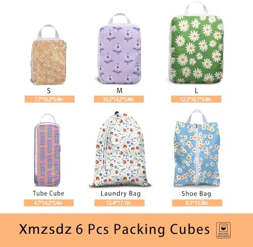 6 Pcs Compression Packing Cubes, Packing Cubes - Image 2