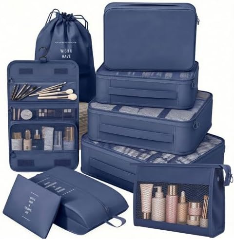 8/9 Set Packing Cubes for Travel, Suitcase Organizer Bags for Luggage by Unknown