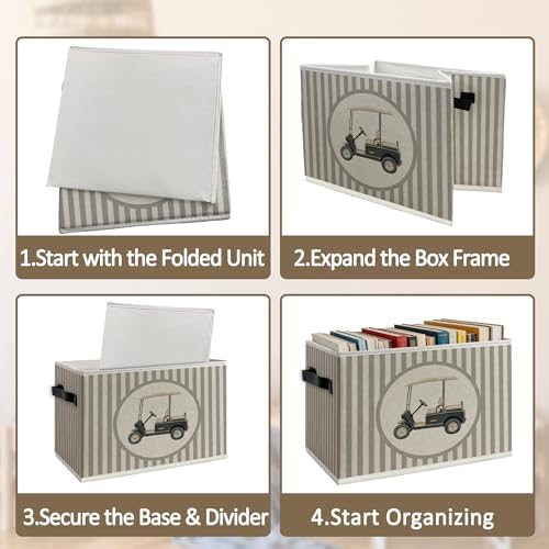 Vintage Golf Nursery Storage Bins Box - Image 5