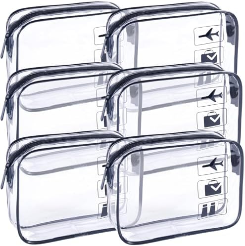 TSA Approved Toiletry Bag 6 Pack by Unknown