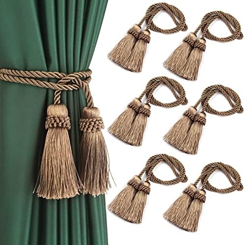 Curtain Tiebacks Handmade Curtain Holdbacks Rope by fenghuangwu