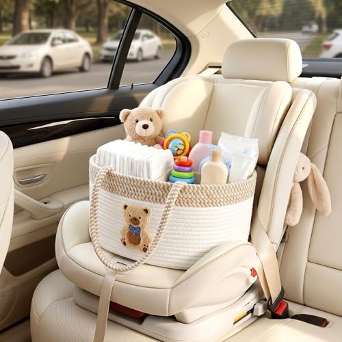 Diaper Caddy Organizer Teddy Bear Empty Gift Basket - Image 6