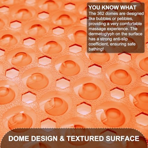 TEESHLY Bath Tub Shower Mat, Non Slip Bathtub Floor Liner Mats - Image 2