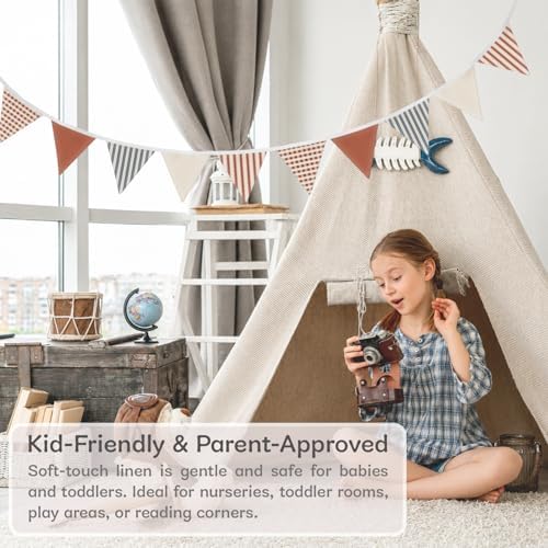 Boys Toddler Room Playroom Nursery Decor, Garland Triangle Banners, 11Ft - Image 5