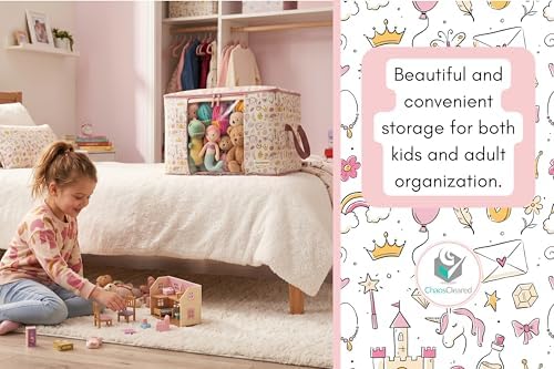 Chaos Cleared Kids Storage Bags – 100% Cotton Canvas Toy & Clothes Organizer - Image 7