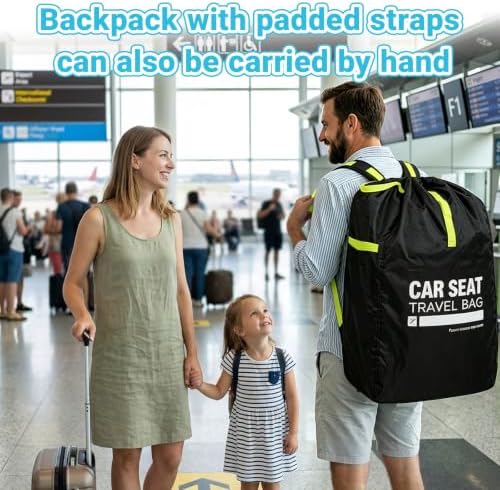 Foldable Car Seat Travel Bag, Zippered - Image 5