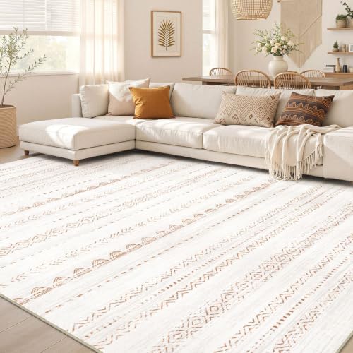 Nakagishi Area Rug Living Room Rugs: 6x10 Large Soft Machine Washable Boho by NakagishiAreaRug
