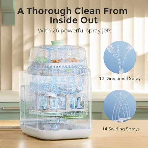 Momcozy KleanPal Pro All-in-One Bottle Washer, Sterilizer & Dryer - Image 3
